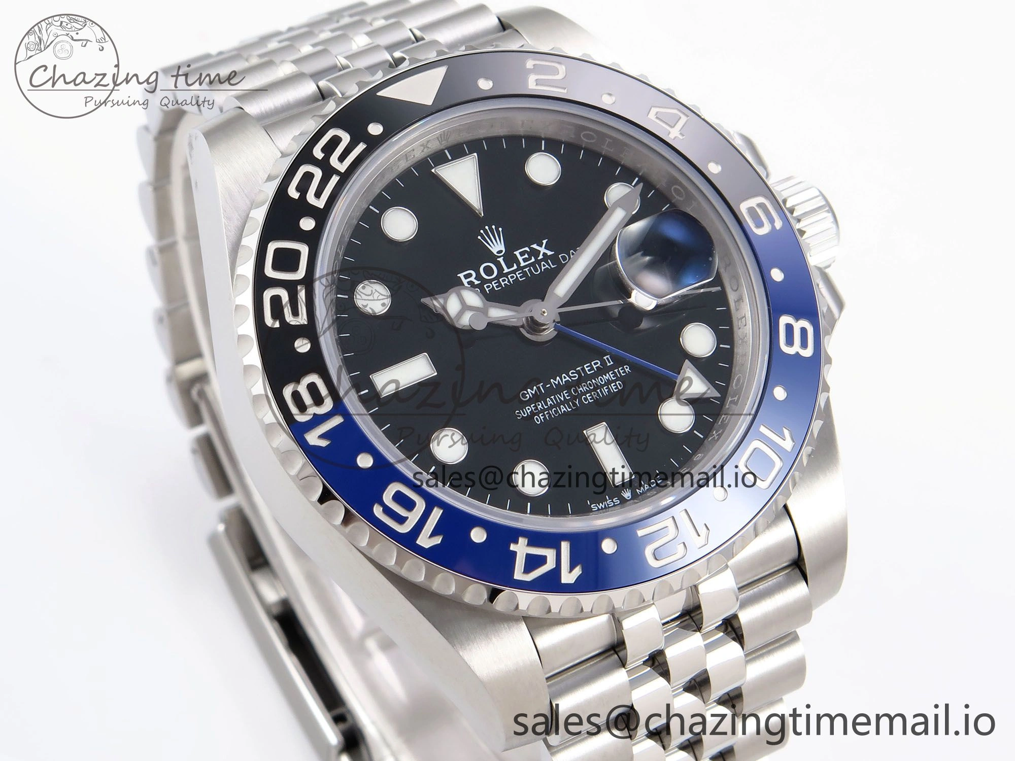 Chic GMT-Master II 126710 BLNR 904L EF 1:1 Best Edition on Jubilee Bracelet SH3285 CHS 1022
