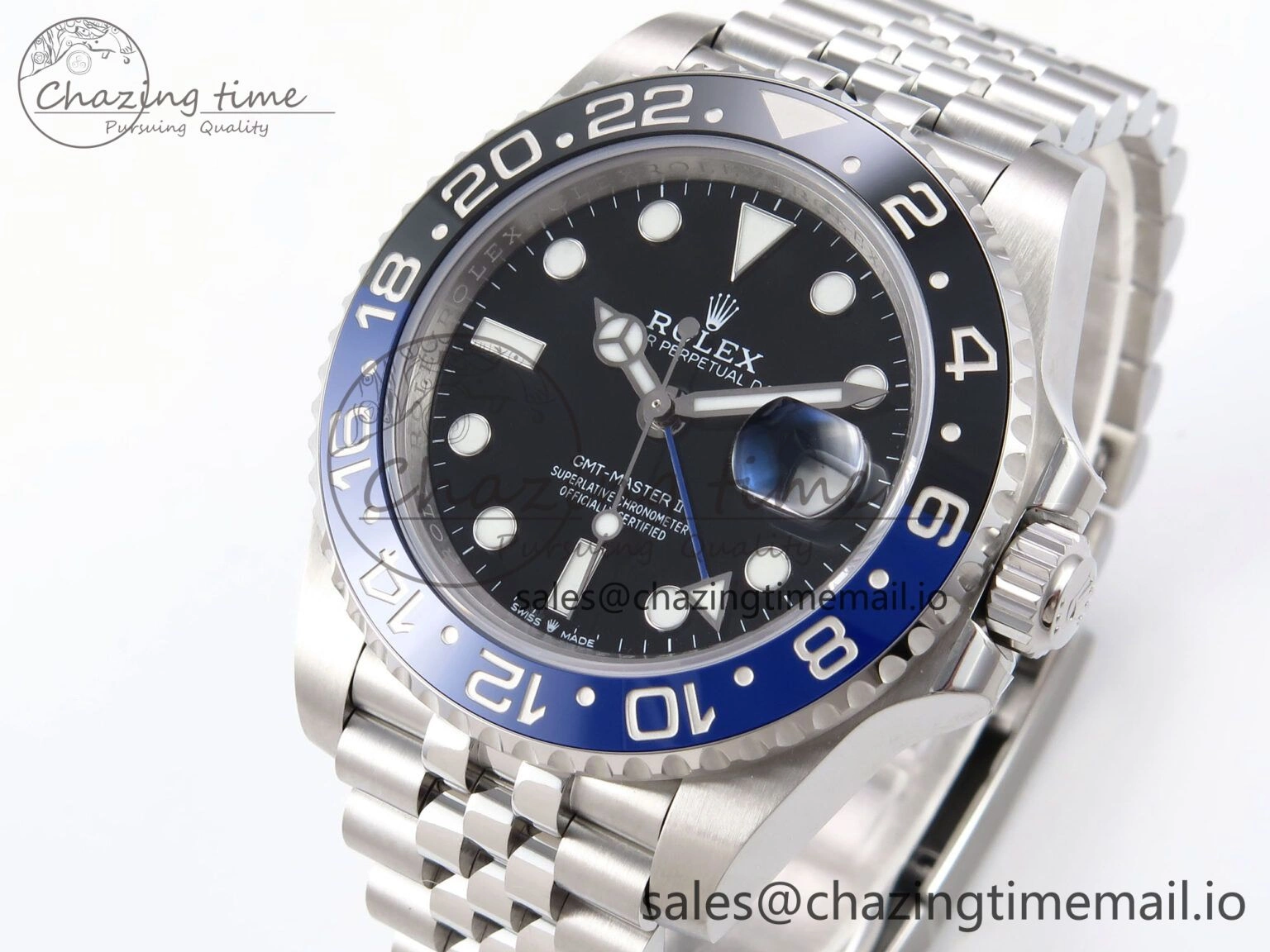 Chic GMT-Master II 126710 BLNR 904L EF 1:1 Best Edition on Jubilee Bracelet SH3285 CHS 1022