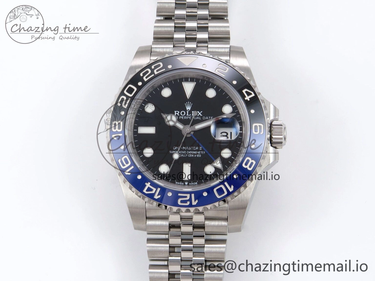 Chic GMT-Master II 126710 BLNR 904L EF 1:1 Best Edition on Jubilee Bracelet SH3285 CHS 1022