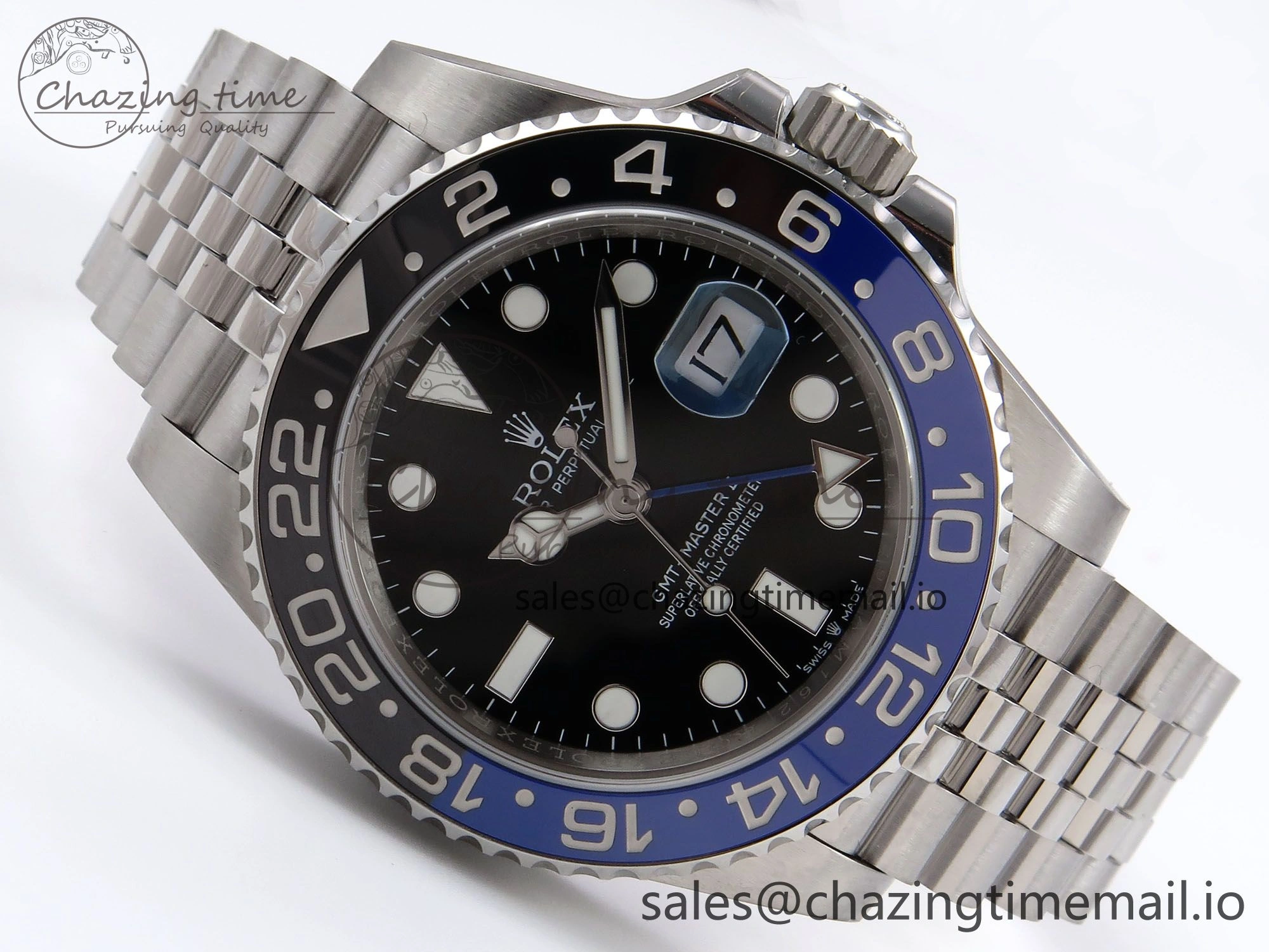 Contemporary GMT-Master II 126710 BLNR 904L EWEF 1:1 Best Edition on SS Jubilee Bracelet SH3285 CHS 1066