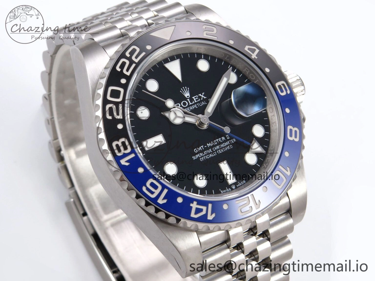 Contemporary GMT-Master II 126710 BLNR 904L EWEF 1:1 Best Edition on SS Jubilee Bracelet SH3285 CHS 1066
