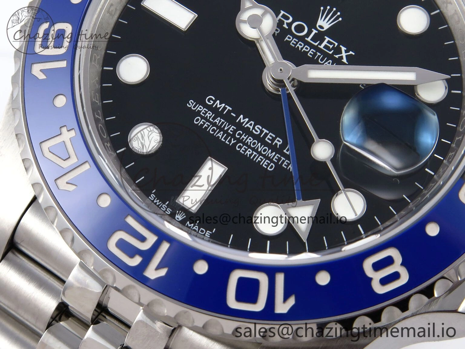 Contemporary GMT-Master II 126710 BLNR 904L EWEF 1:1 Best Edition on SS Jubilee Bracelet SH3285 CHS 1066