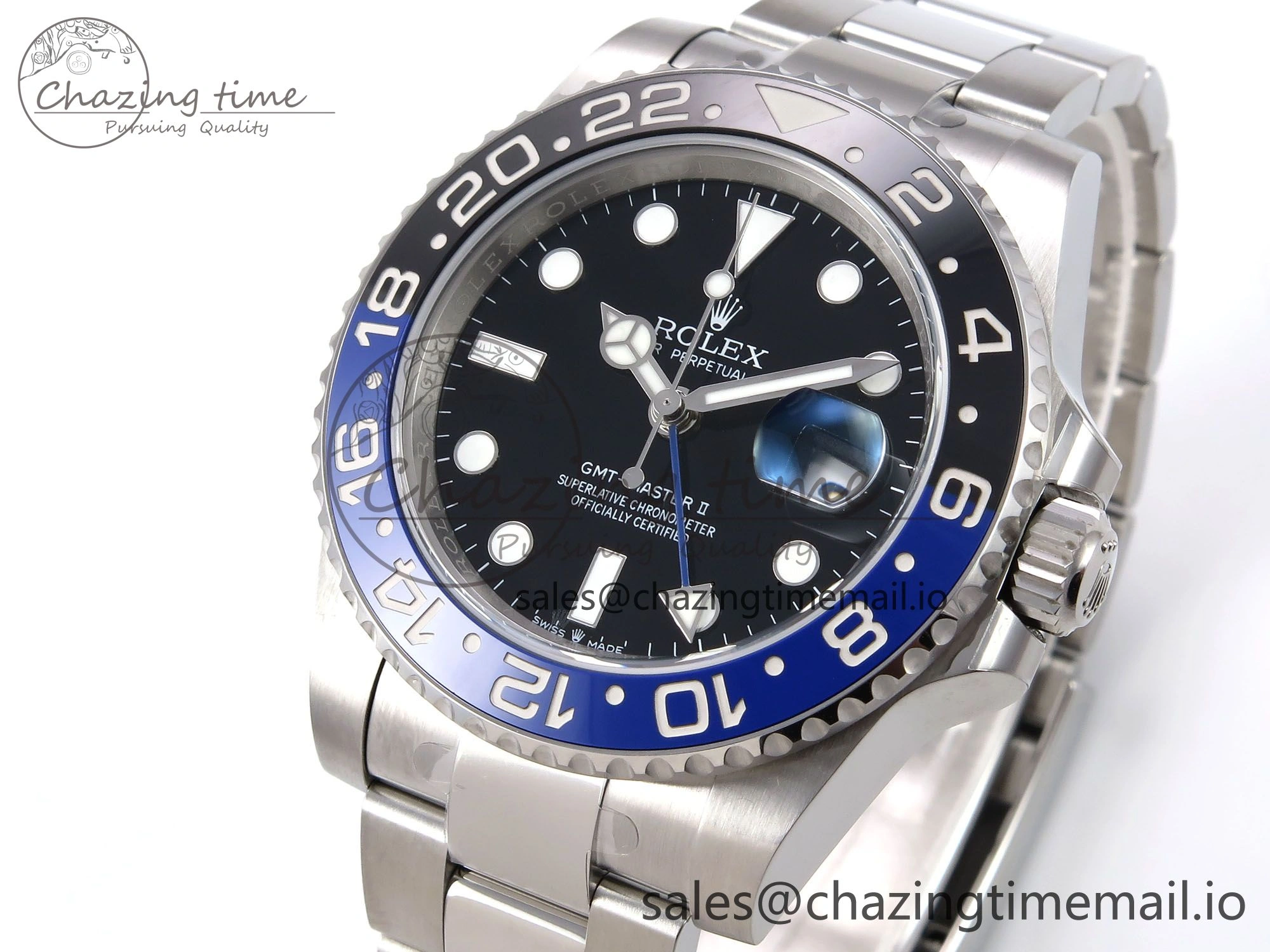 Durable GMT-Master II 126710 BLNR 904L EWEF 1:1 Best Edition on SS Oyster Bracelet SH3285 CHS 1063