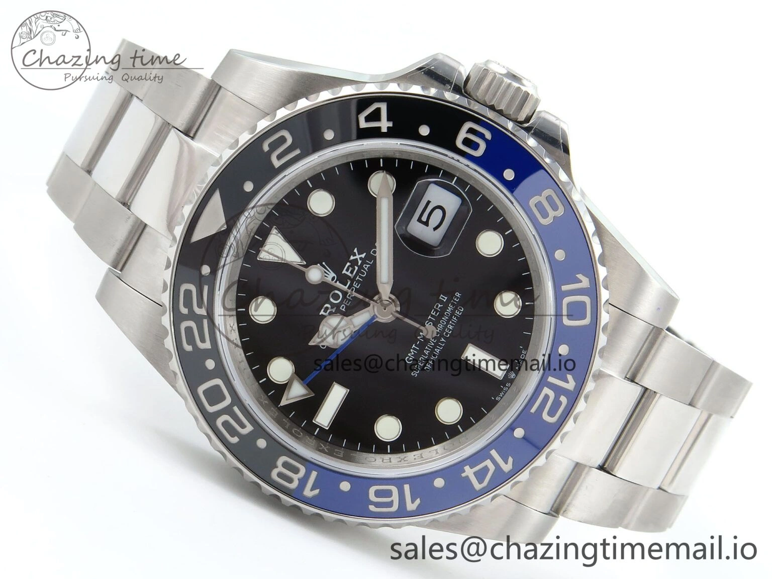 Breathable GMT-Master II 126710 BLNR 904L QF 1:1 Best Edition on Oyster Bracelet SH3285 V 1211