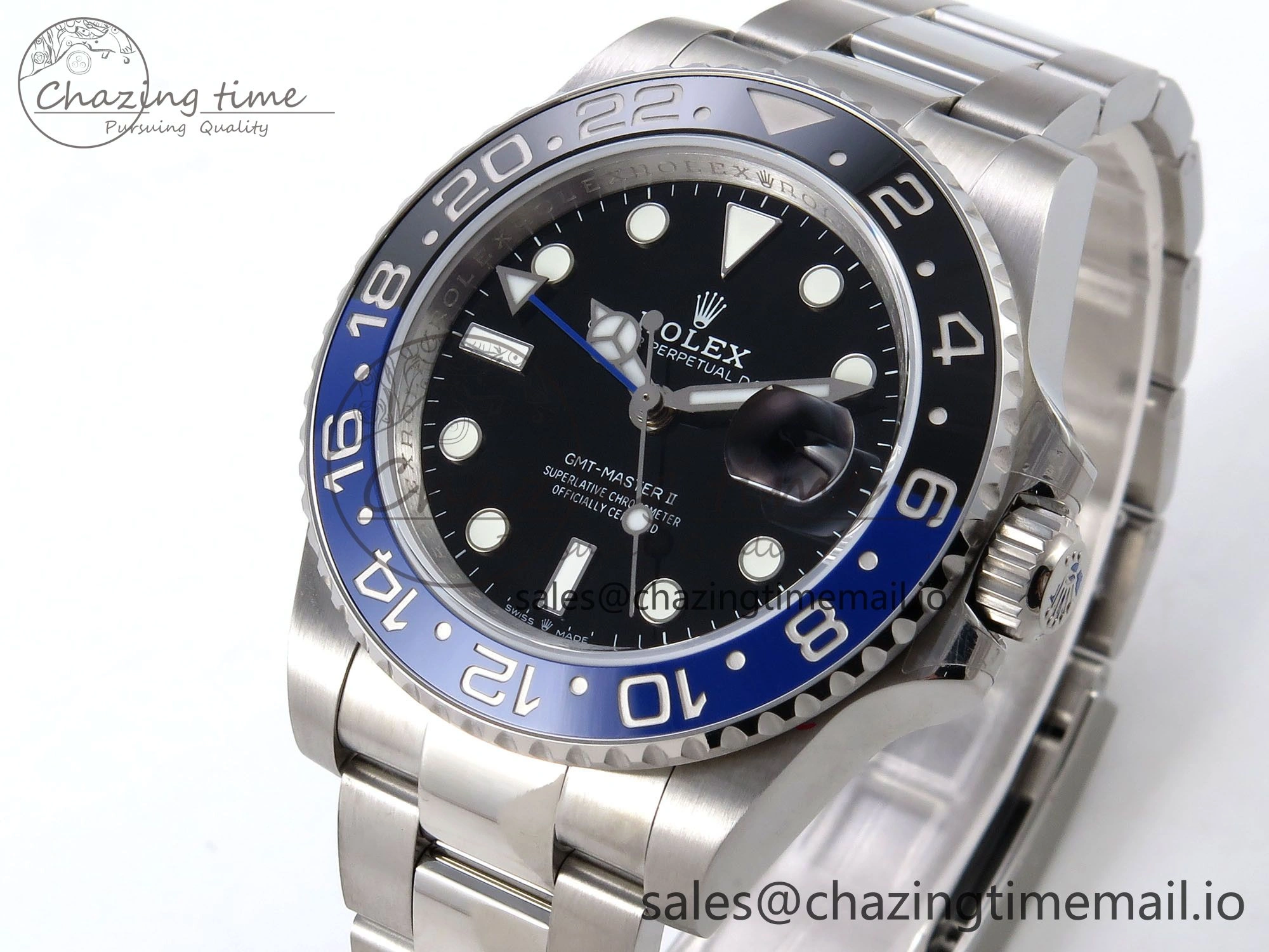 Breathable GMT-Master II 126710 BLNR 904L QF 1:1 Best Edition on Oyster Bracelet SH3285 V 1211
