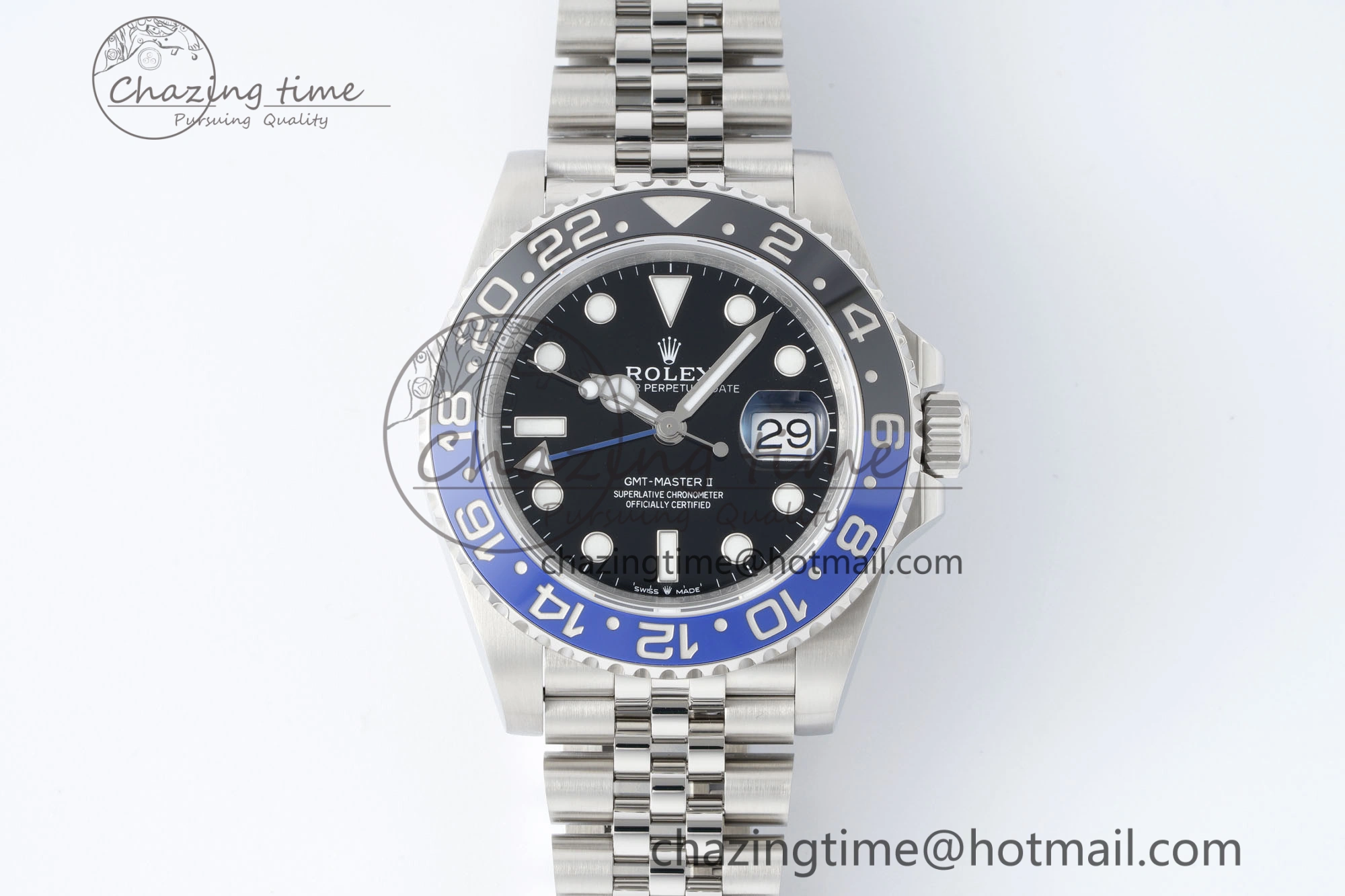 Comfortable GMT Master II 126710 BLNR 904L SS KING Factory 1:1 Best Edition on Jubilee Bracelet K3285 CHS 2074