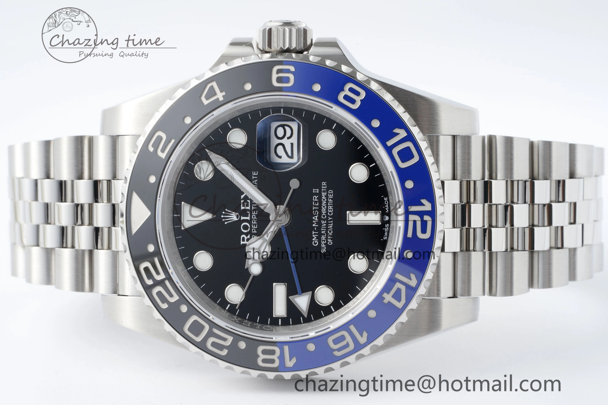 Comfortable GMT Master II 126710 BLNR 904L SS KING Factory 1:1 Best Edition on Jubilee Bracelet K3285 CHS 2074