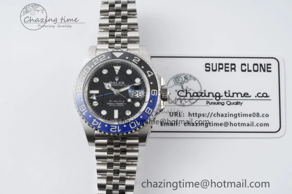 Comfortable GMT Master II 126710 BLNR 904L SS KING Factory 1:1 Best Edition on Jubilee Bracelet K3285 CHS 2074
