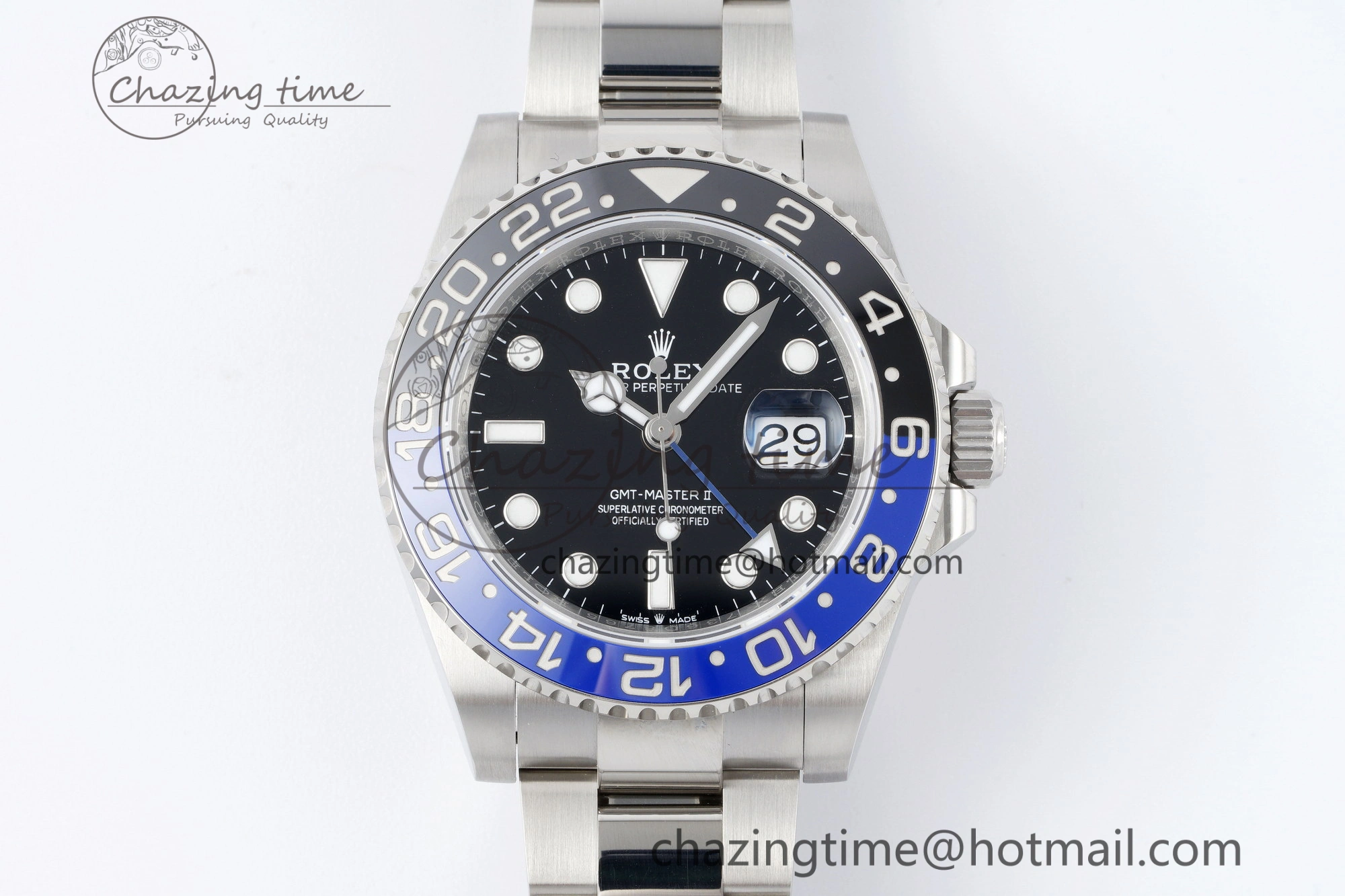 WellDesigned GMT Master II 126710 BLNR 904L SS KING Factory 1:1 Best Edition on Oyster Bracelet K3285 CHS 2075