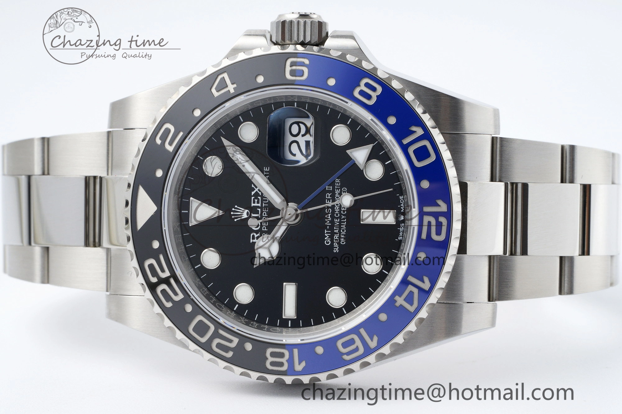 WellDesigned GMT Master II 126710 BLNR 904L SS KING Factory 1:1 Best Edition on Oyster Bracelet K3285 CHS 2075