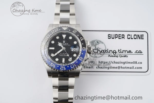 WellDesigned GMT Master II 126710 BLNR 904L SS KING Factory 1:1 Best Edition on Oyster Bracelet K3285 CHS 2075