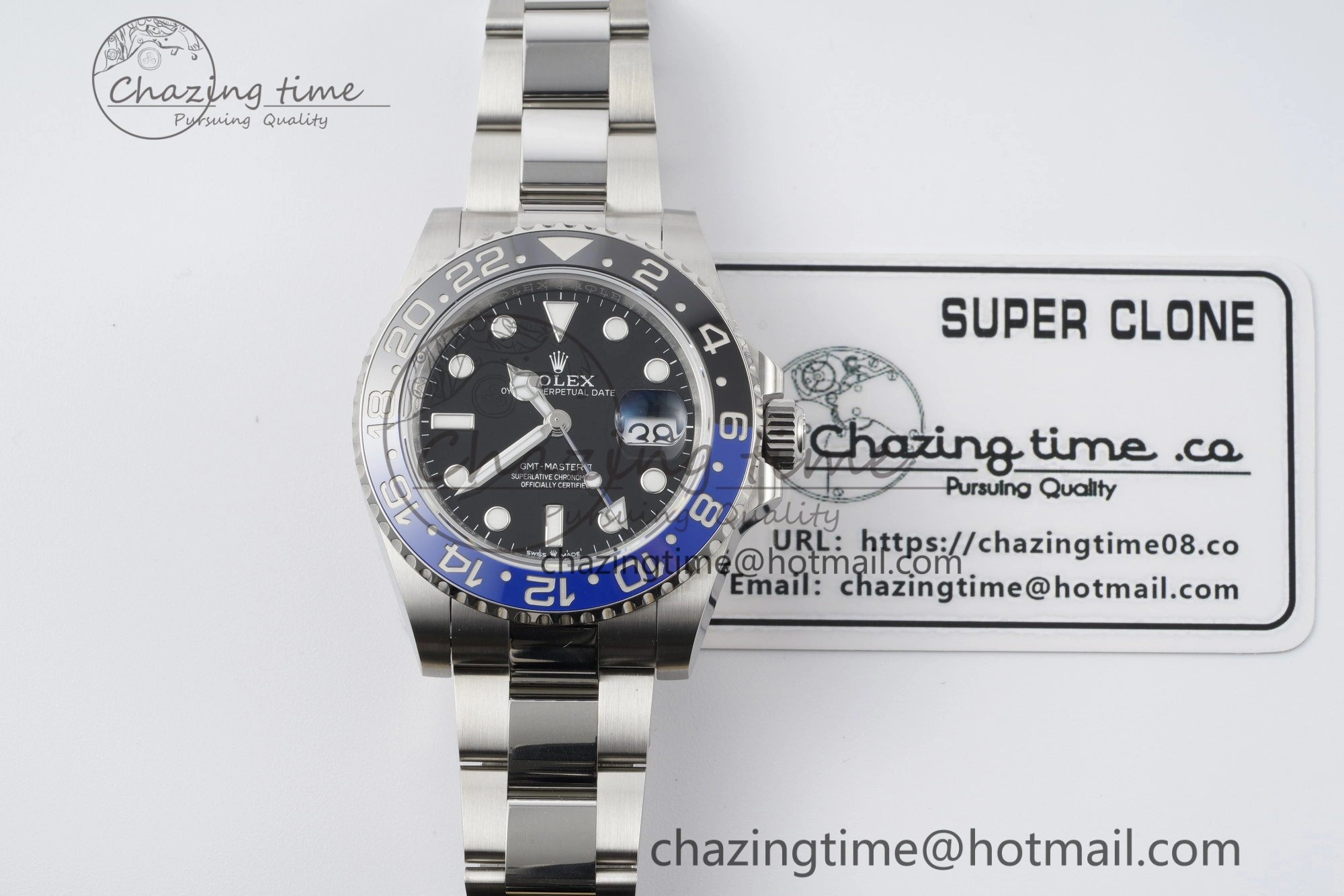 WellDesigned GMT Master II 126710 BLNR 904L SS KING Factory 1:1 Best Edition on Oyster Bracelet K3285 CHS 2075