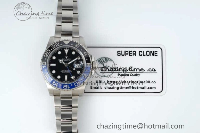 Functional GMT Master II 126710 BLNR 904L SS NTF1:1 Best Edition on Oyster Bracelet VR3186 CHS 2299