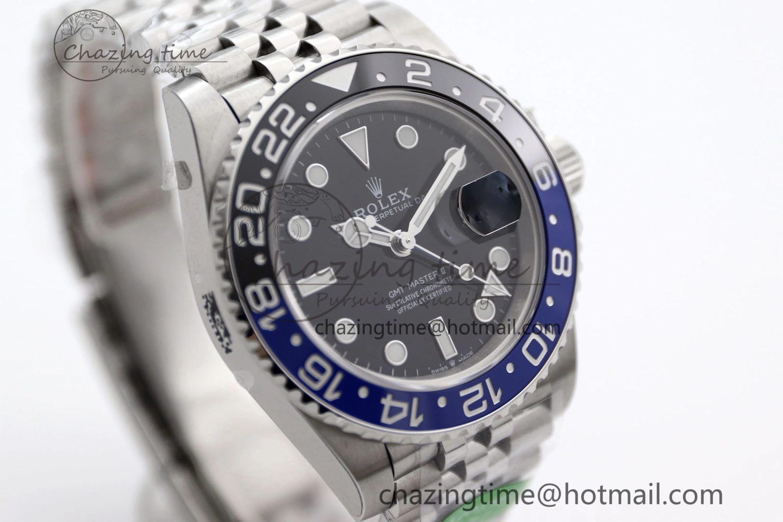 Youthful GMT Master II 126710 BLNR 904L SS TW+ Best Edition on Jubilee Bracelet VR3285 CHS 1978