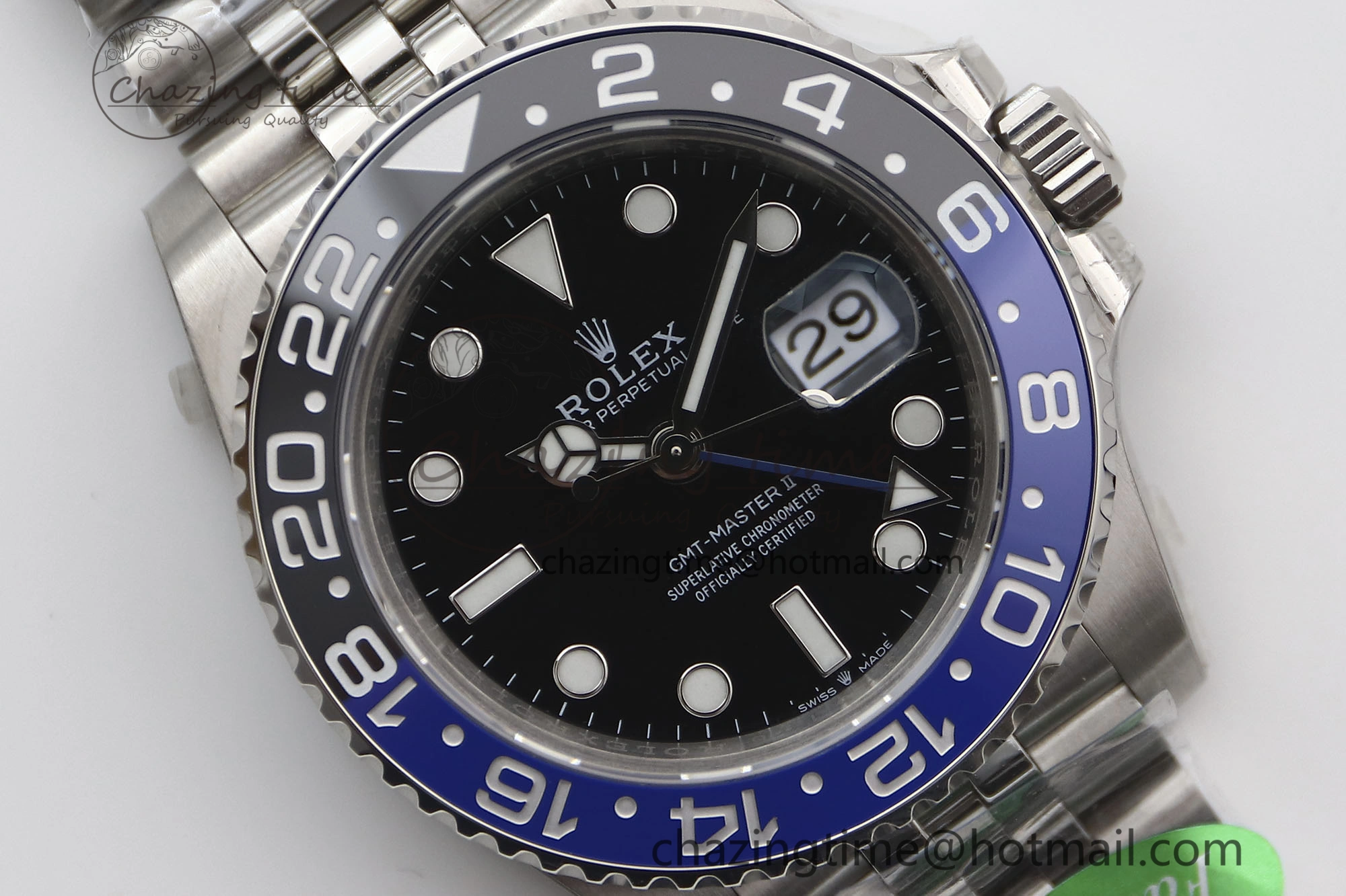 Youthful GMT Master II 126710 BLNR 904L SS TW+ Best Edition on Jubilee Bracelet VR3285 CHS 1978