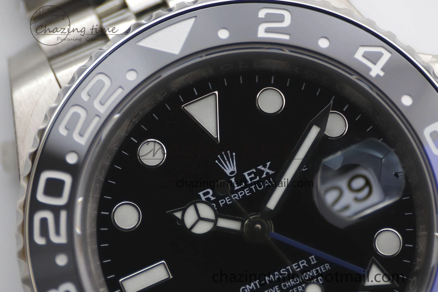 Youthful GMT Master II 126710 BLNR 904L SS TW+ Best Edition on Jubilee Bracelet VR3285 CHS 1978