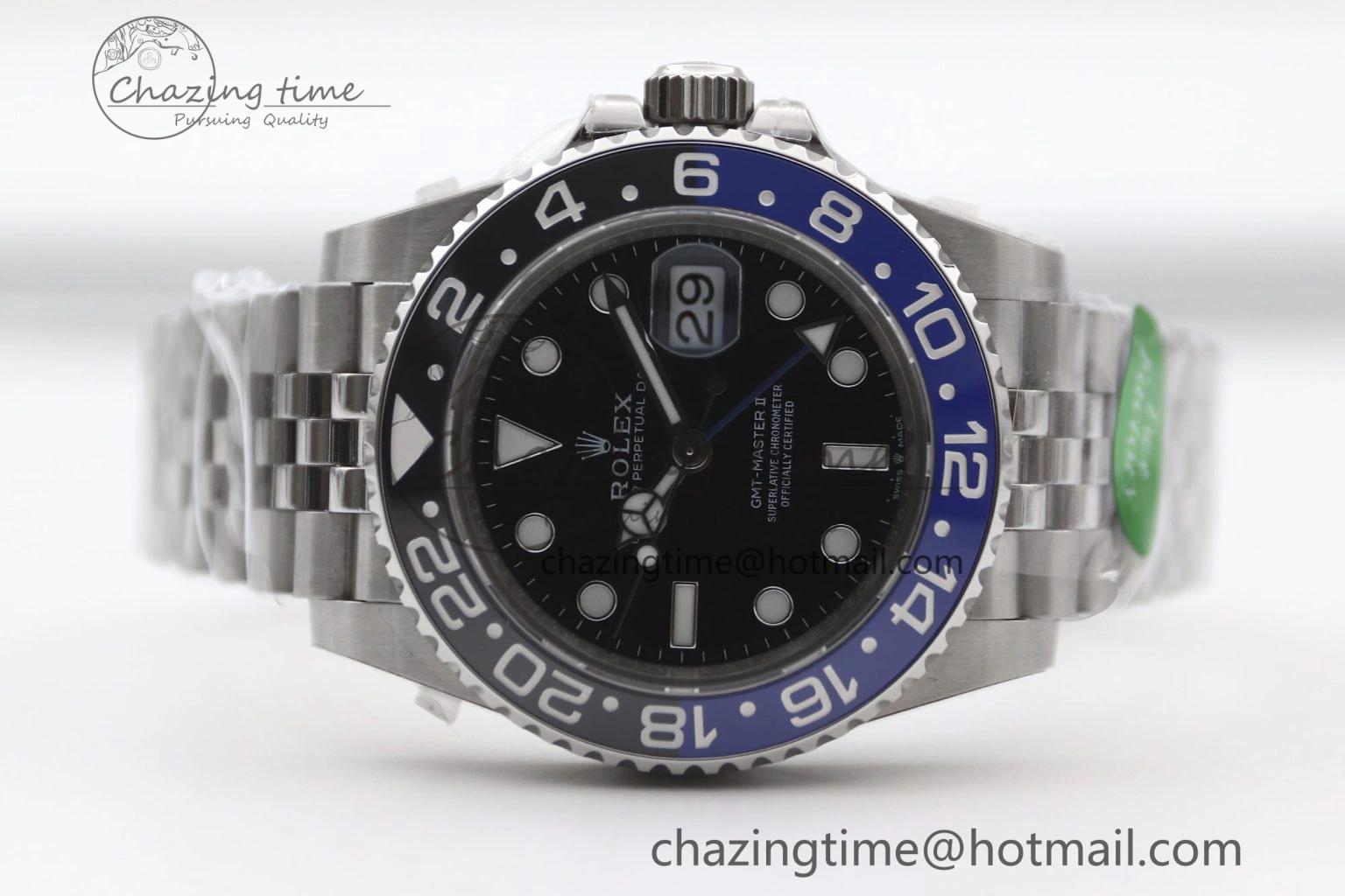 Youthful GMT Master II 126710 BLNR 904L SS TW+ Best Edition on Jubilee Bracelet VR3285 CHS 1978