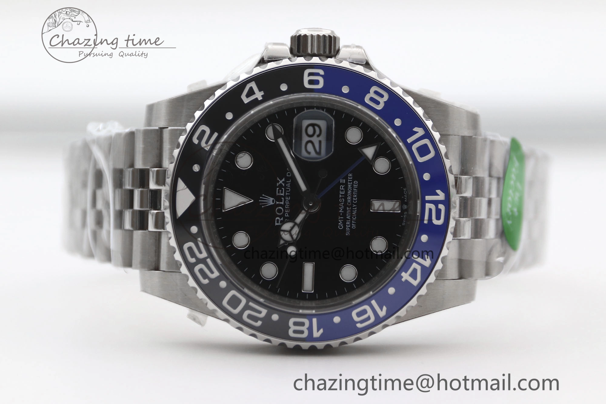 Youthful GMT Master II 126710 BLNR 904L SS TW+ Best Edition on Jubilee Bracelet VR3285 CHS 1978