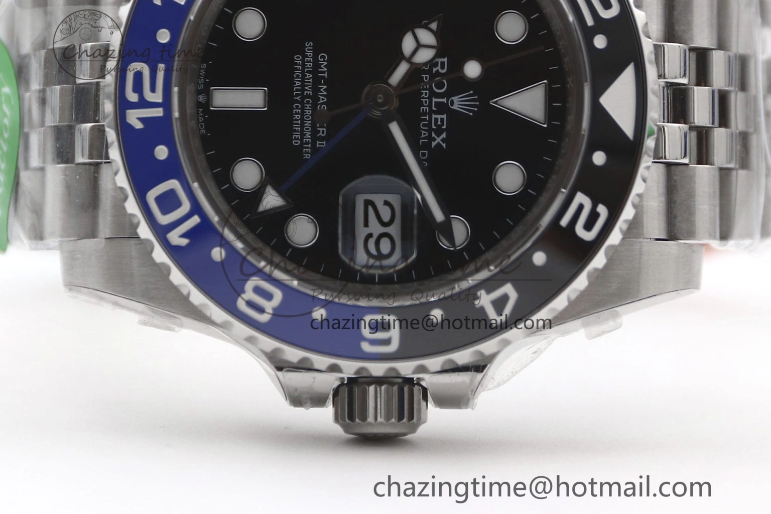 Youthful GMT Master II 126710 BLNR 904L SS TW+ Best Edition on Jubilee Bracelet VR3285 CHS 1978