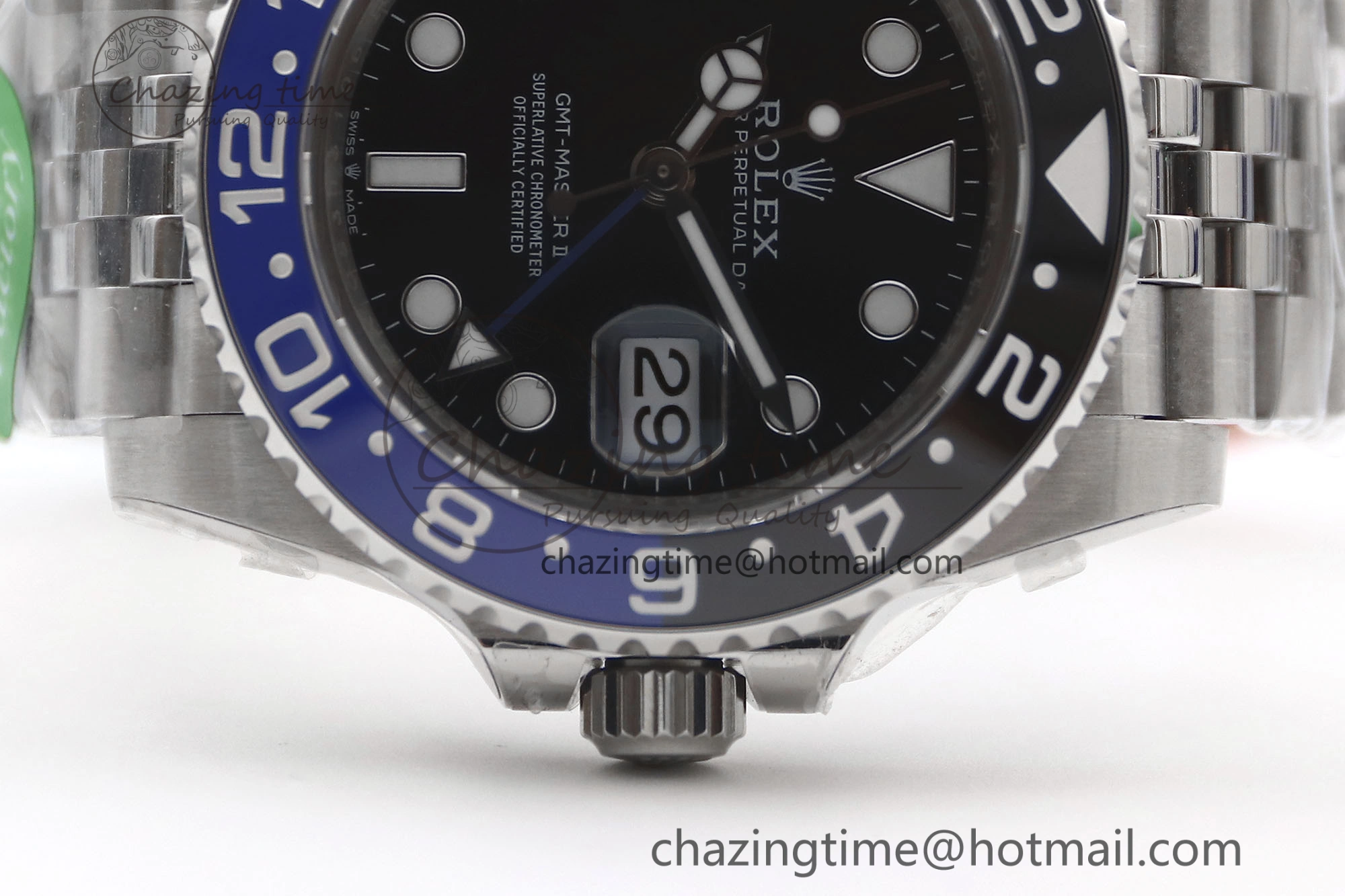 Youthful GMT Master II 126710 BLNR 904L SS TW+ Best Edition on Jubilee Bracelet VR3285 CHS 1978
