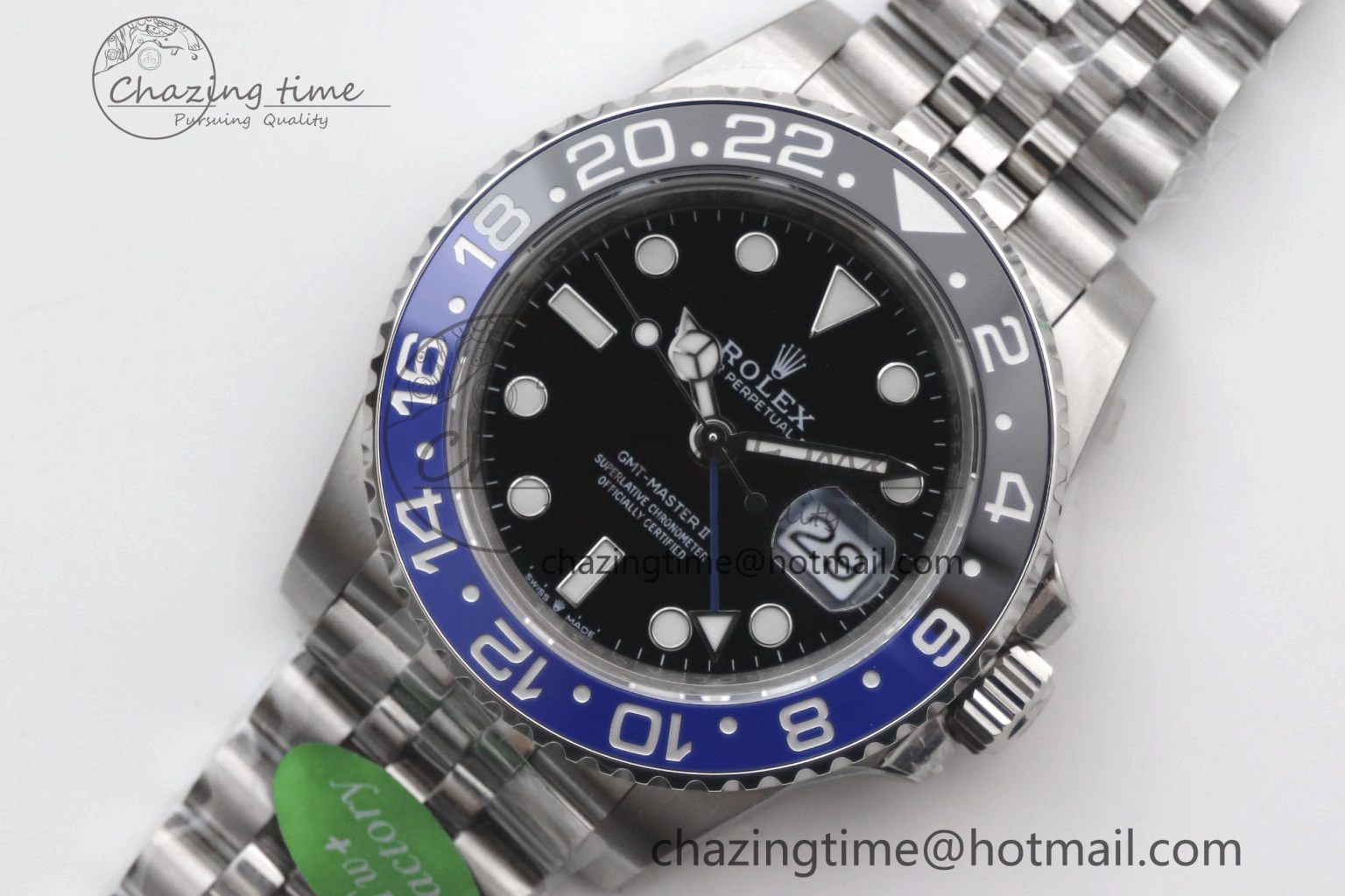Youthful GMT Master II 126710 BLNR 904L SS TW+ Best Edition on Jubilee Bracelet VR3285 CHS 1978