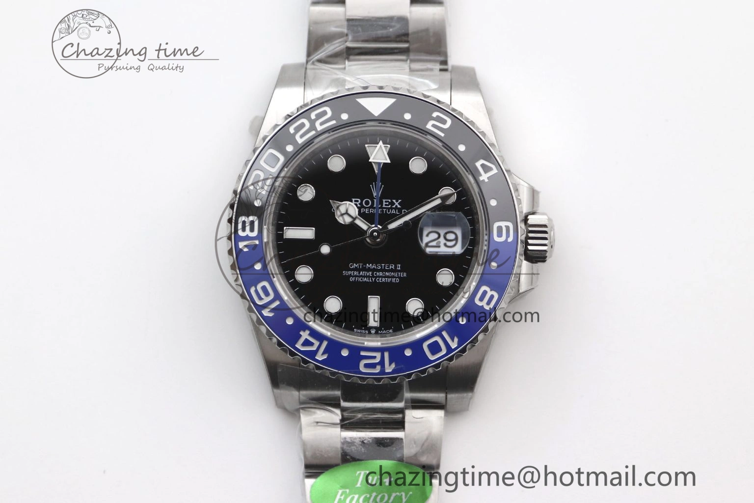 GMT Master II 126710 BLNR 904L SS TW+ Best Edition on Oyster Bracelet VR3285 CHS Fashionable 1979