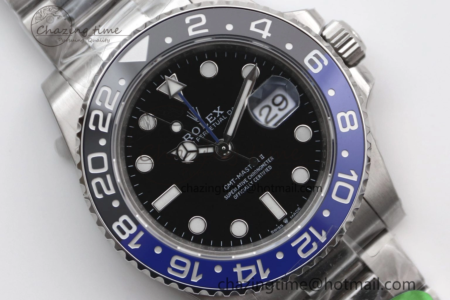 GMT Master II 126710 BLNR 904L SS TW+ Best Edition on Oyster Bracelet VR3285 CHS Fashionable 1979