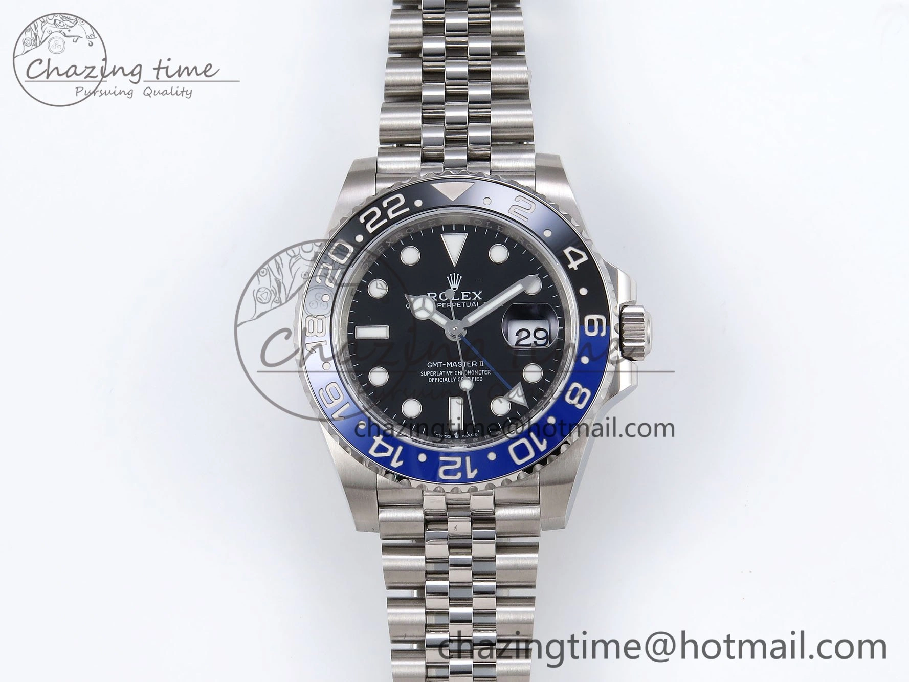 GMT-Master II 126710 BLNR 904L Steel VSF 1:1 Best Edition VR3285 (Correct Hand Stack) SunProtective 1656