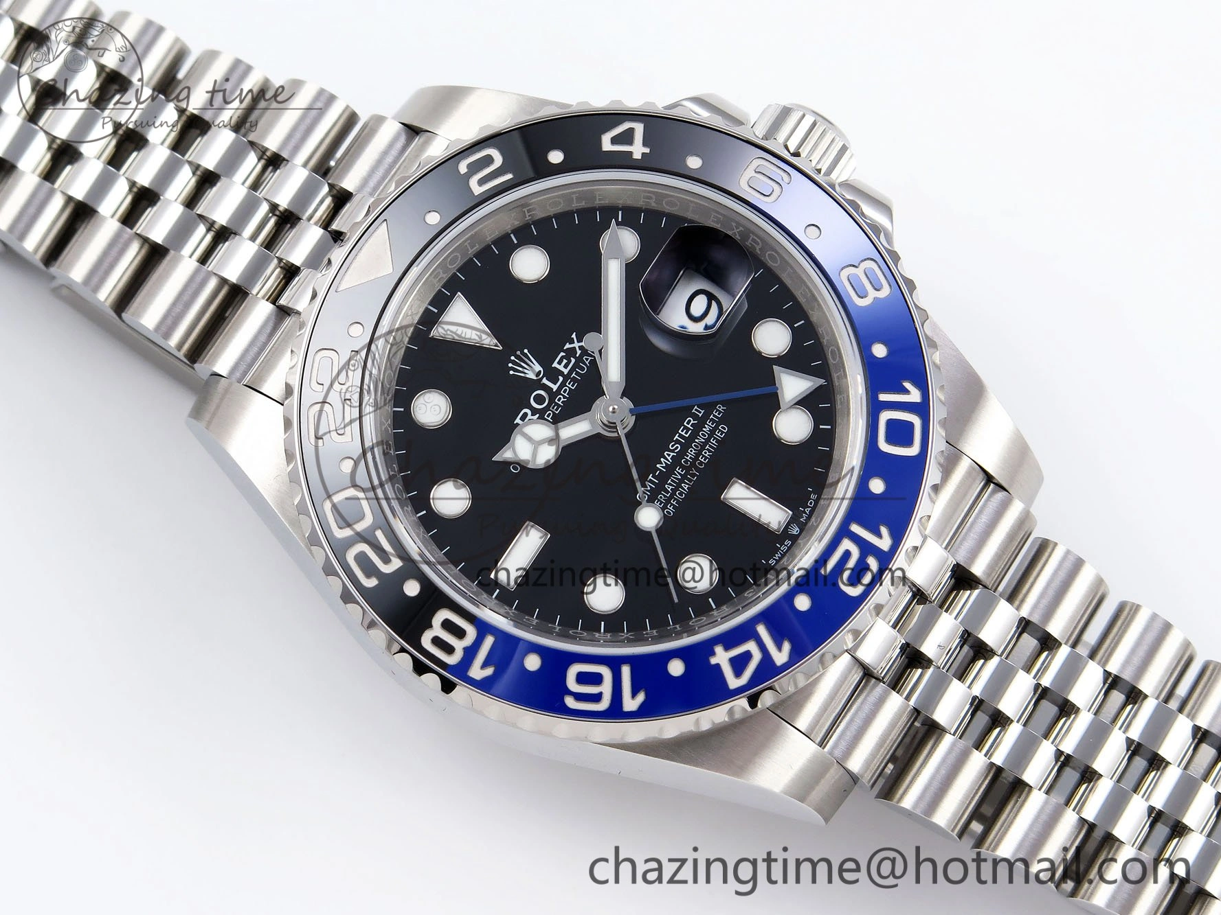 GMT-Master II 126710 BLNR 904L Steel VSF 1:1 Best Edition VR3285 (Correct Hand Stack) SunProtective 1656