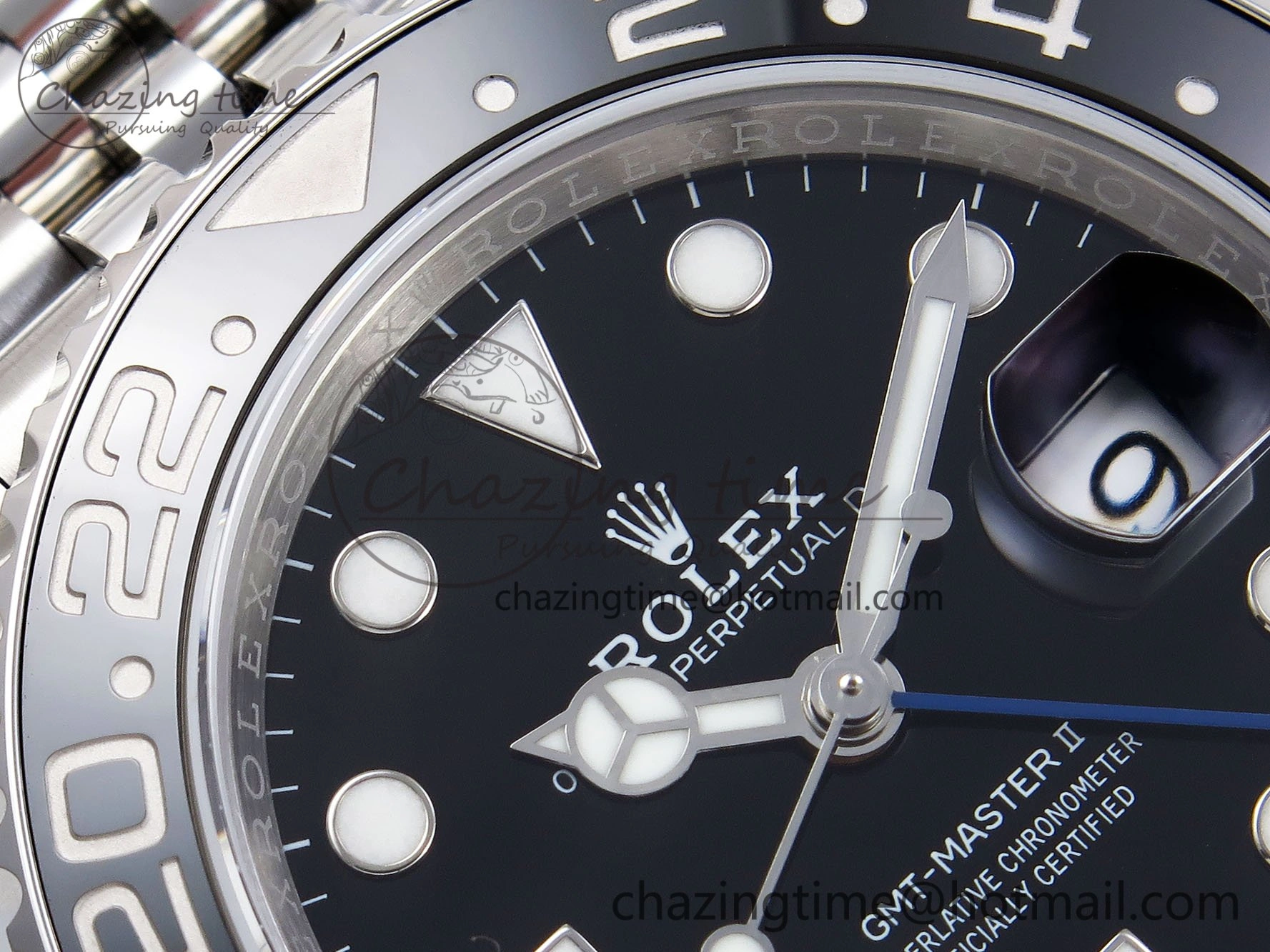 GMT-Master II 126710 BLNR 904L Steel VSF 1:1 Best Edition VR3285 (Correct Hand Stack) SunProtective 1656