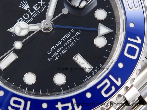 GMT-Master II 126710 BLNR 904L Steel VSF 1:1 Best Edition VR3285 (Correct Hand Stack) SunProtective 1656