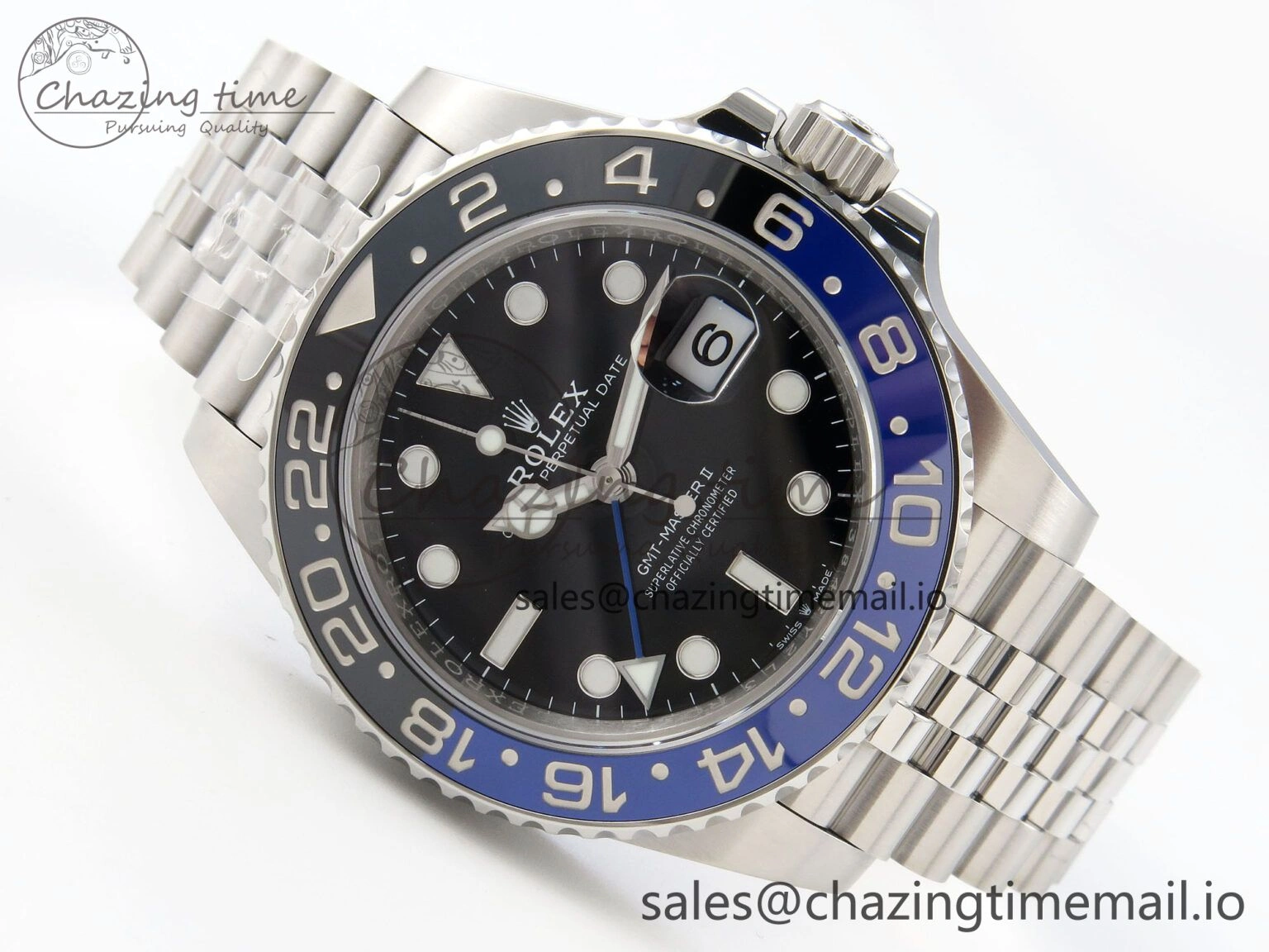 GMT-Master II 126710 BLNR 904L Steel VSF 1:1 Best Edition on Jubilee Bracelet DD3285 CHS V FlexibleFit 27