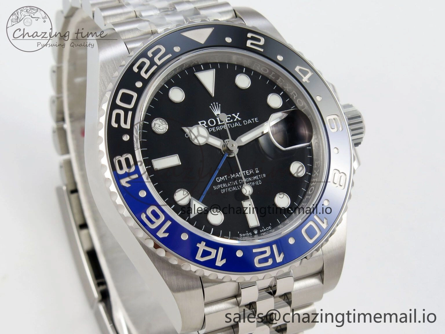 GMT-Master II 126710 BLNR 904L Steel VSF 1:1 Best Edition on Jubilee Bracelet DD3285 CHS V FlexibleFit 27