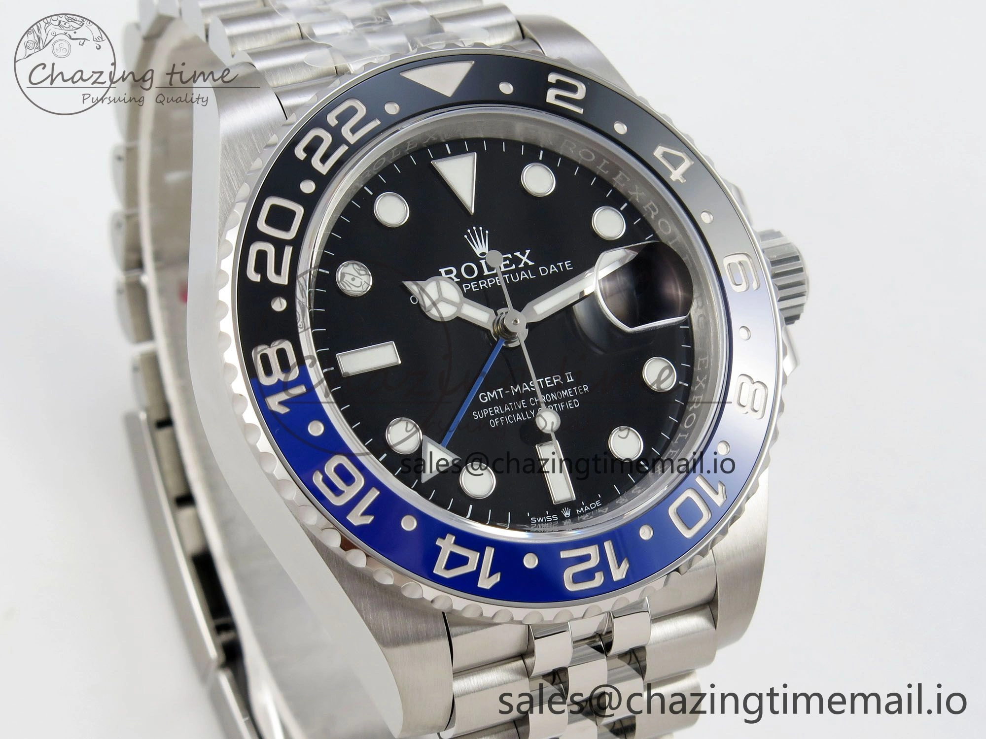 GMT-Master II 126710 BLNR 904L Steel VSF 1:1 Best Edition on Jubilee Bracelet DD3285 CHS V FlexibleFit 27
