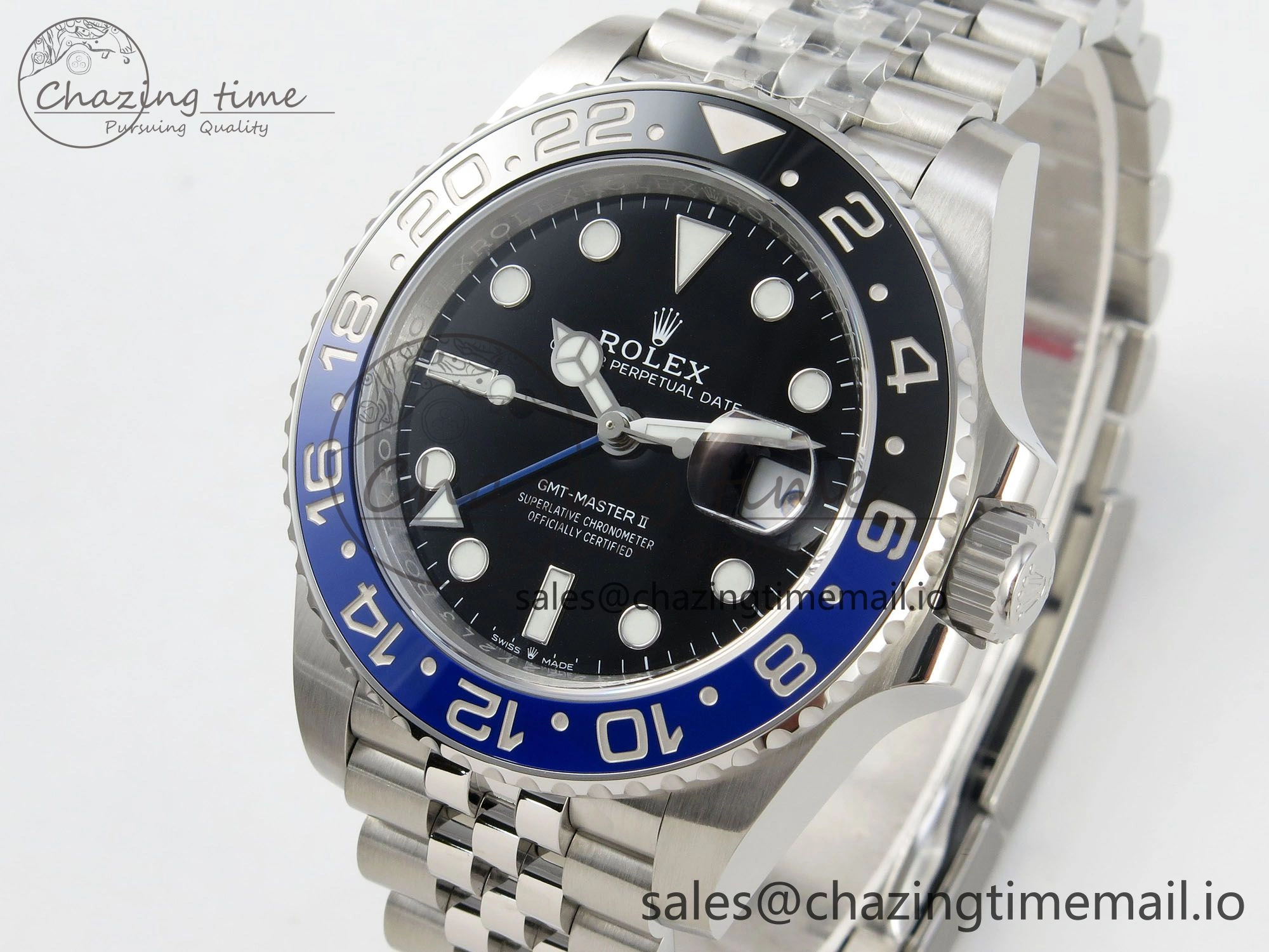 GMT-Master II 126710 BLNR 904L Steel VSF 1:1 Best Edition on Jubilee Bracelet DD3285 CHS V FlexibleFit 27