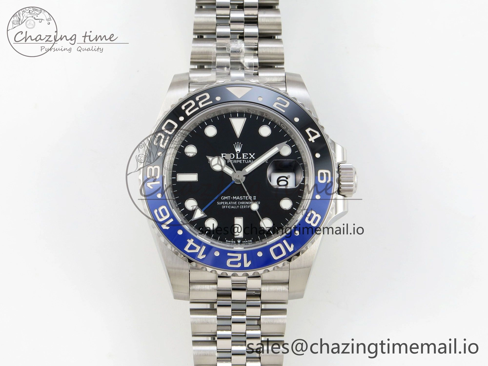 GMT-Master II 126710 BLNR 904L Steel VSF 1:1 Best Edition on Jubilee Bracelet DD3285 CHS V FlexibleFit 27