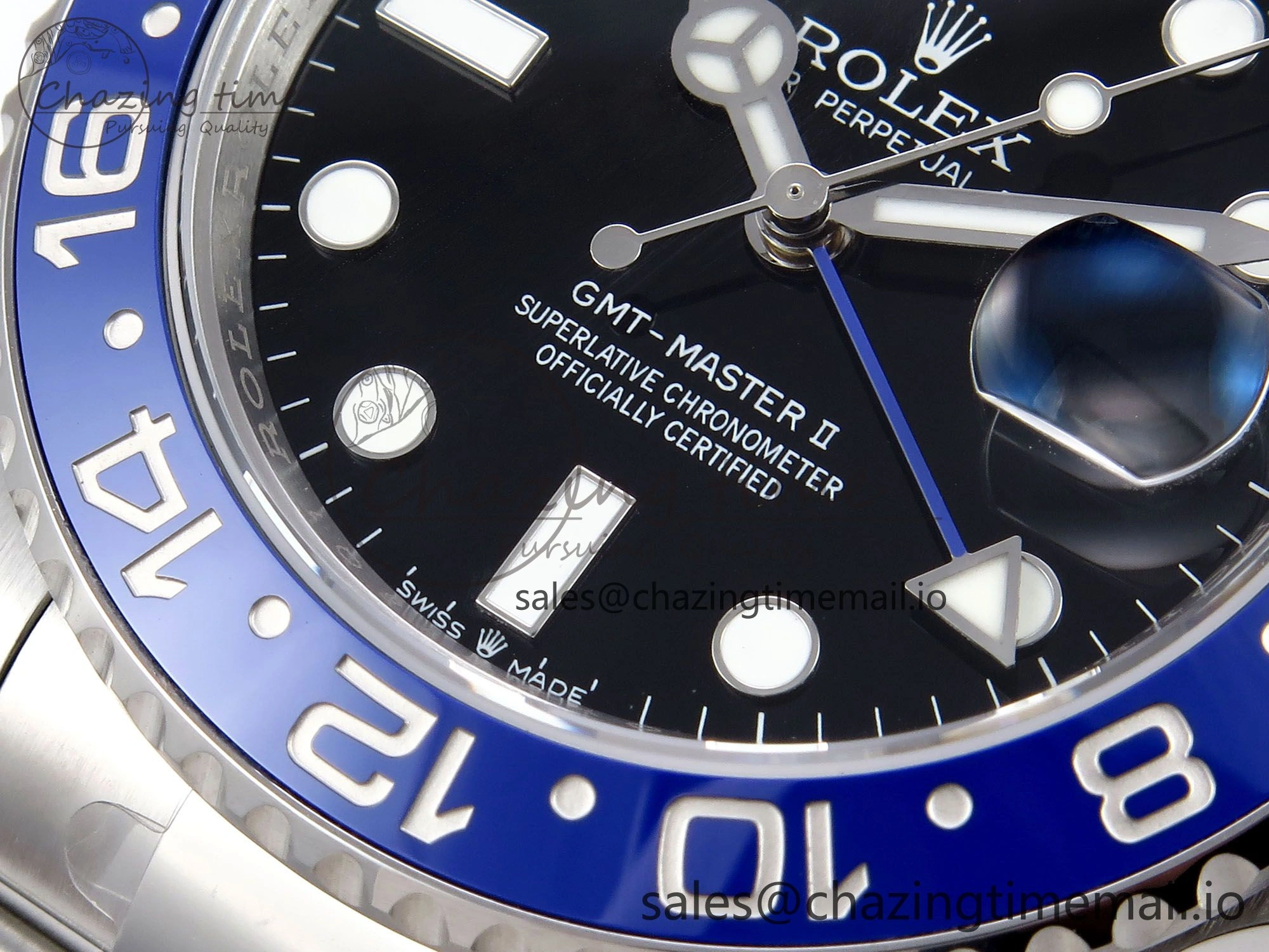 GMT-Master II 126710 BLNR 904L THBF 1:1 Best Edition on Oyster Bracelet SH3285 CHS Effortless 957