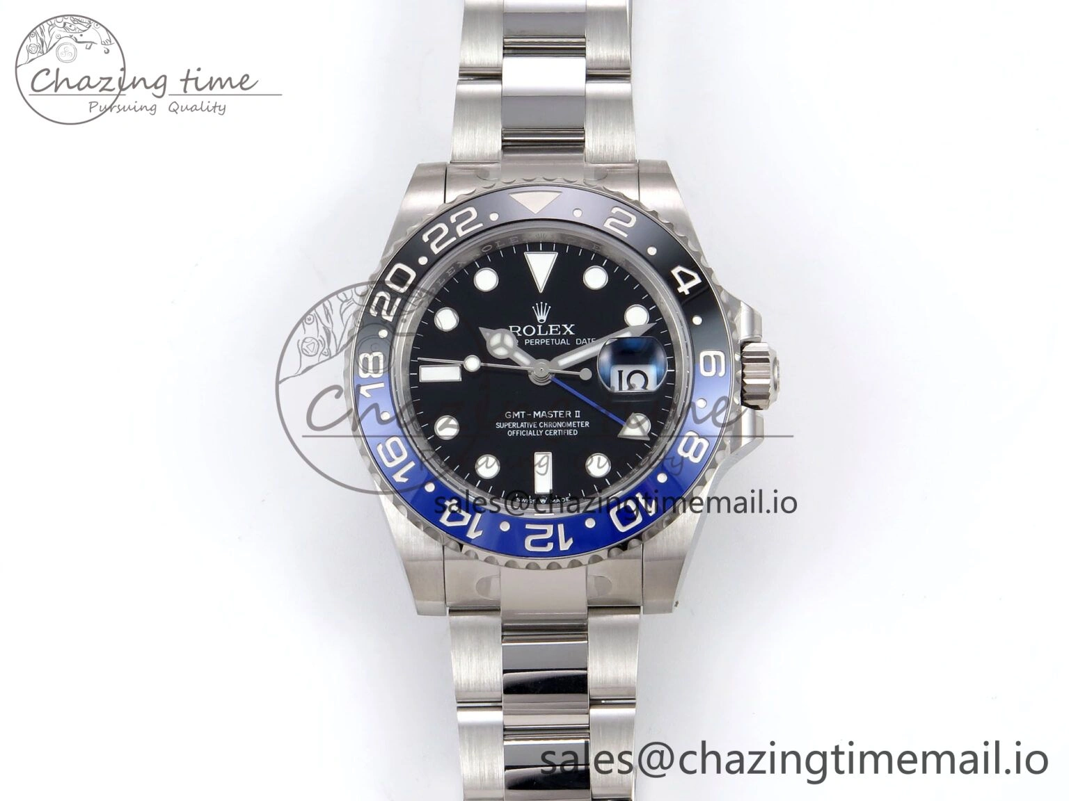 GMT-Master II 126710 BLNR 904L THBF 1:1 Best Edition on Oyster Bracelet SH3285 CHS Effortless 957