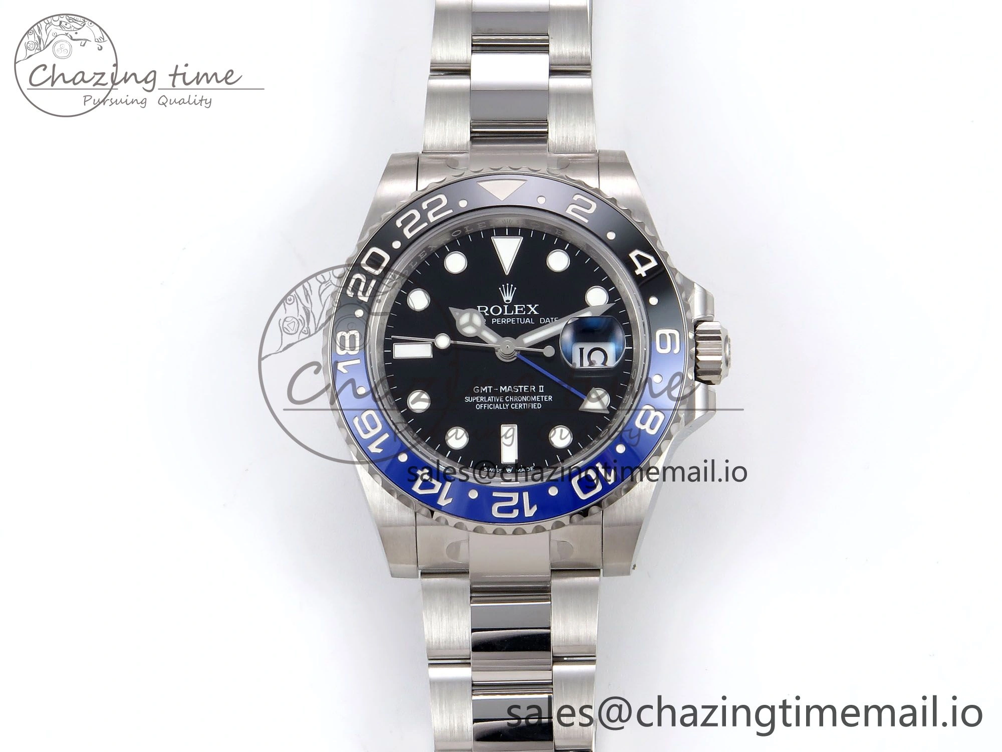 GMT-Master II 126710 BLNR 904L THBF 1:1 Best Edition on Oyster Bracelet SH3285 CHS Effortless 957