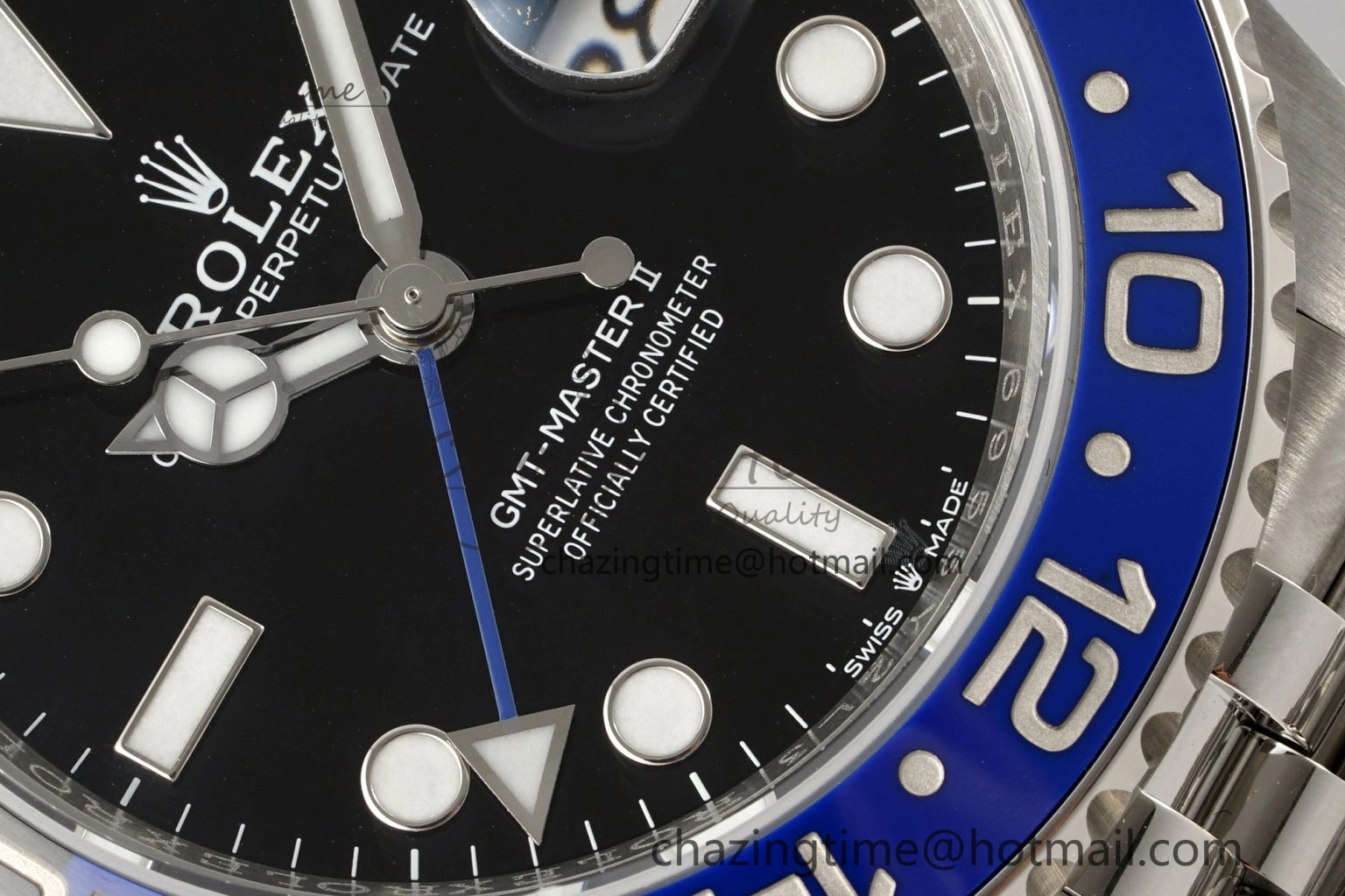 GMT Master II 126710 BLNR Batman 904L SS C+F 1:1 Best Edition Black Dial on Jubilee Bracelet SH3285 CHS StreetReady 1956