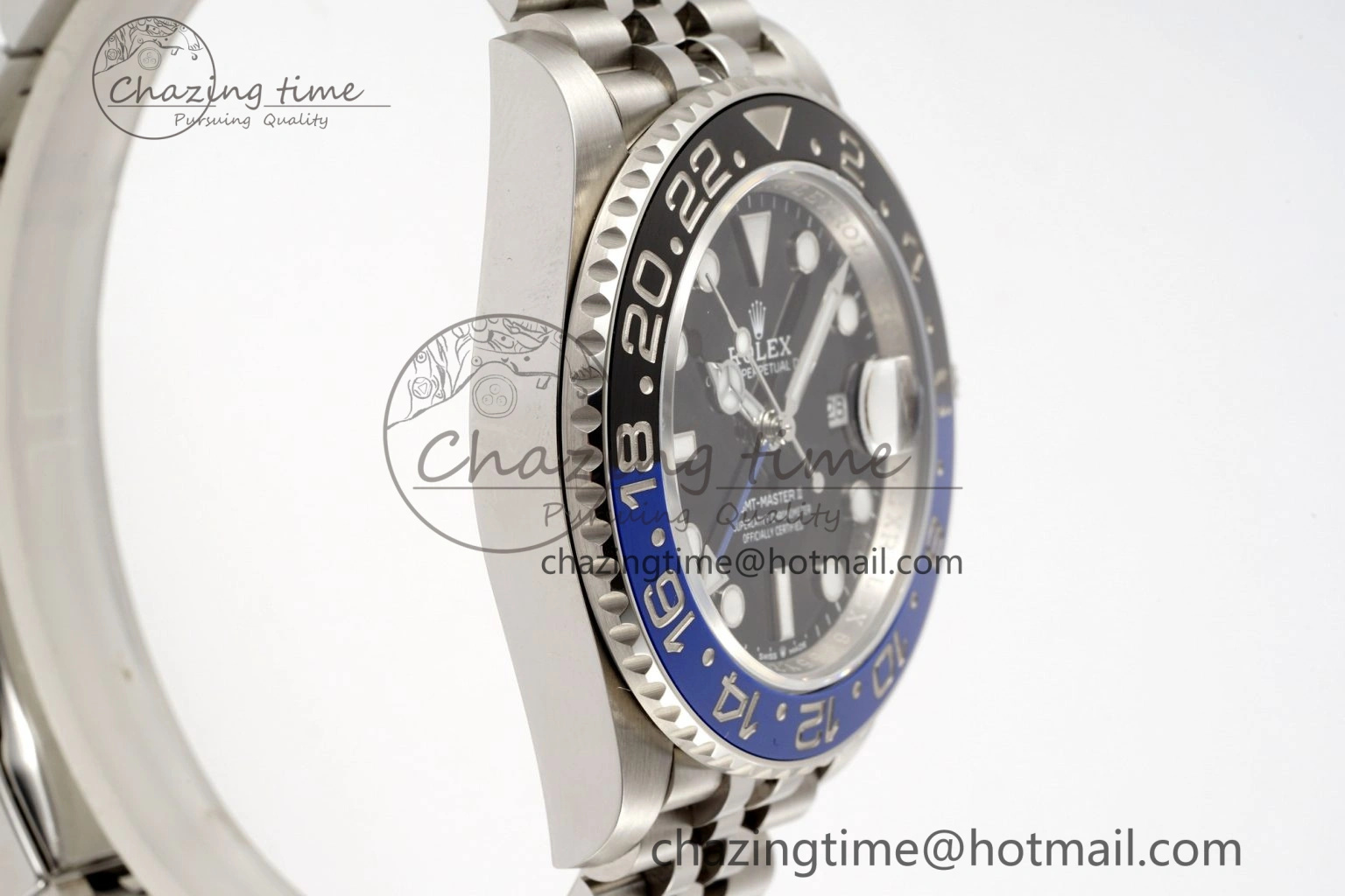 GMT Master II 126710 BLNR Batman 904L SS C+F 1:1 Best Edition Black Dial on Jubilee Bracelet SH3285 CHS StreetReady 1956
