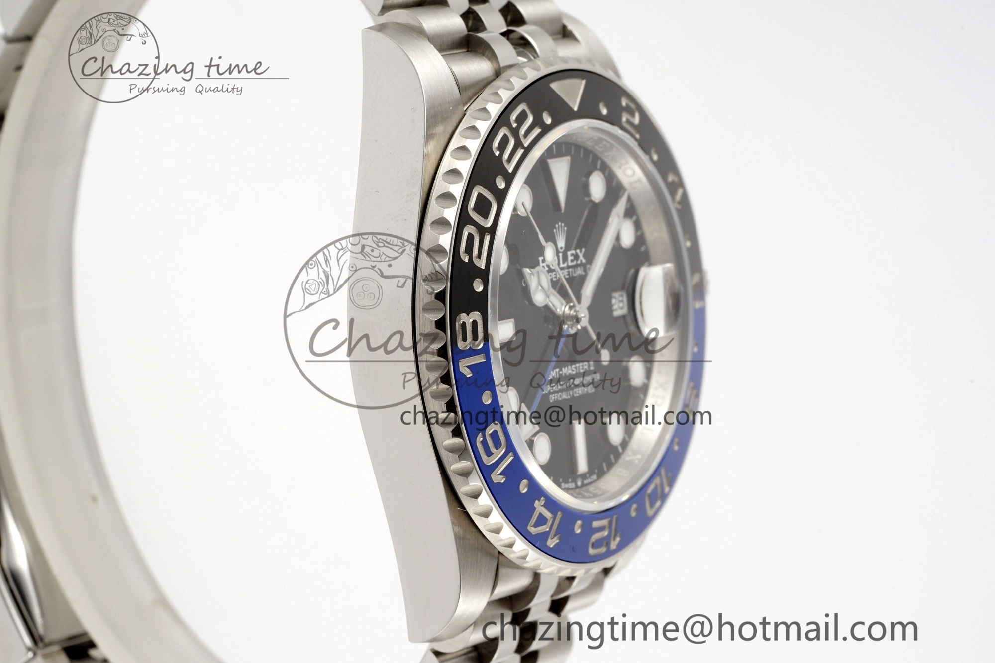 GMT Master II 126710 BLNR Batman 904L SS C+F 1:1 Best Edition Black Dial on Jubilee Bracelet SH3285 CHS StreetReady 1956