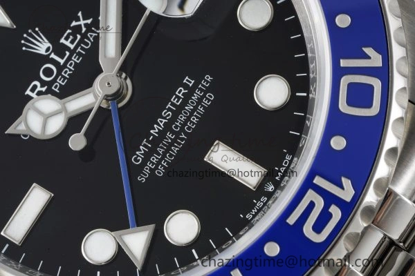 Cozy GMT Master II 126710 BLNR Batman 904L SS C+F 1:1 Best Edition Black Dial on Jubilee Bracelet VR3285 CHS 2253