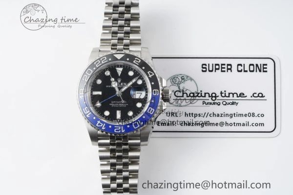 Cozy GMT Master II 126710 BLNR Batman 904L SS C+F 1:1 Best Edition Black Dial on Jubilee Bracelet VR3285 CHS 2253