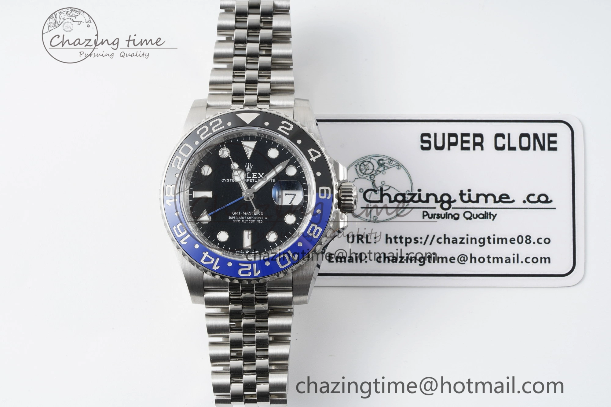 Cozy GMT Master II 126710 BLNR Batman 904L SS C+F 1:1 Best Edition Black Dial on Jubilee Bracelet VR3285 CHS 2253