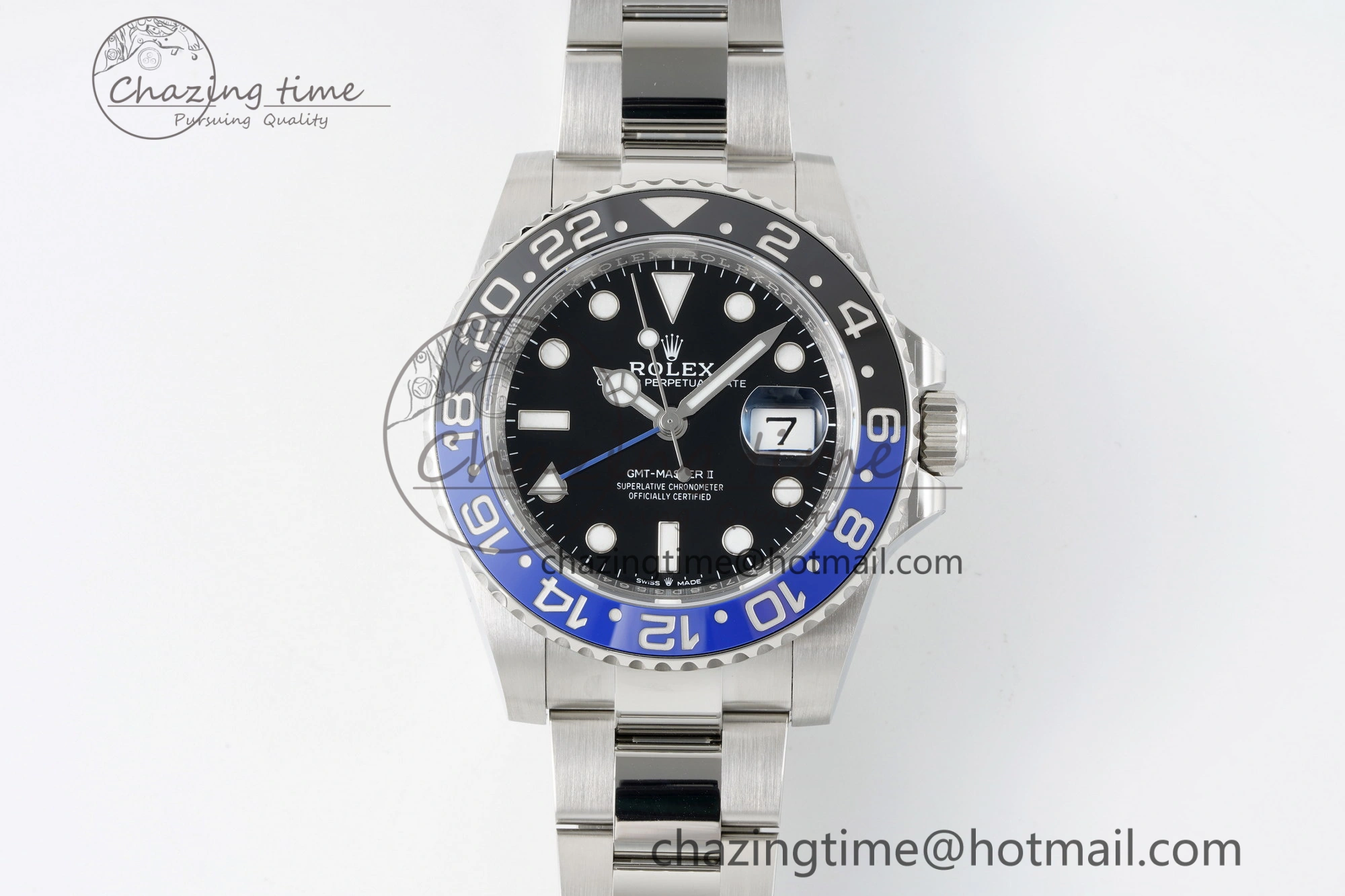 WrinkleFree GMT Master II 126710 BLNR Batman 904L SS C+F 1:1 Best Edition Black Dial on Oyster Bracelet VR3285 CHS 2249
