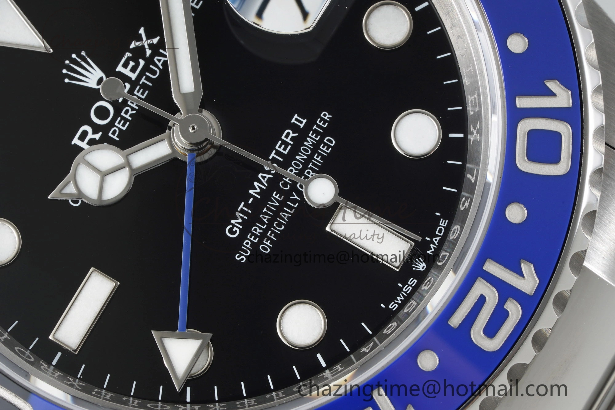 WrinkleFree GMT Master II 126710 BLNR Batman 904L SS C+F 1:1 Best Edition Black Dial on Oyster Bracelet VR3285 CHS 2249