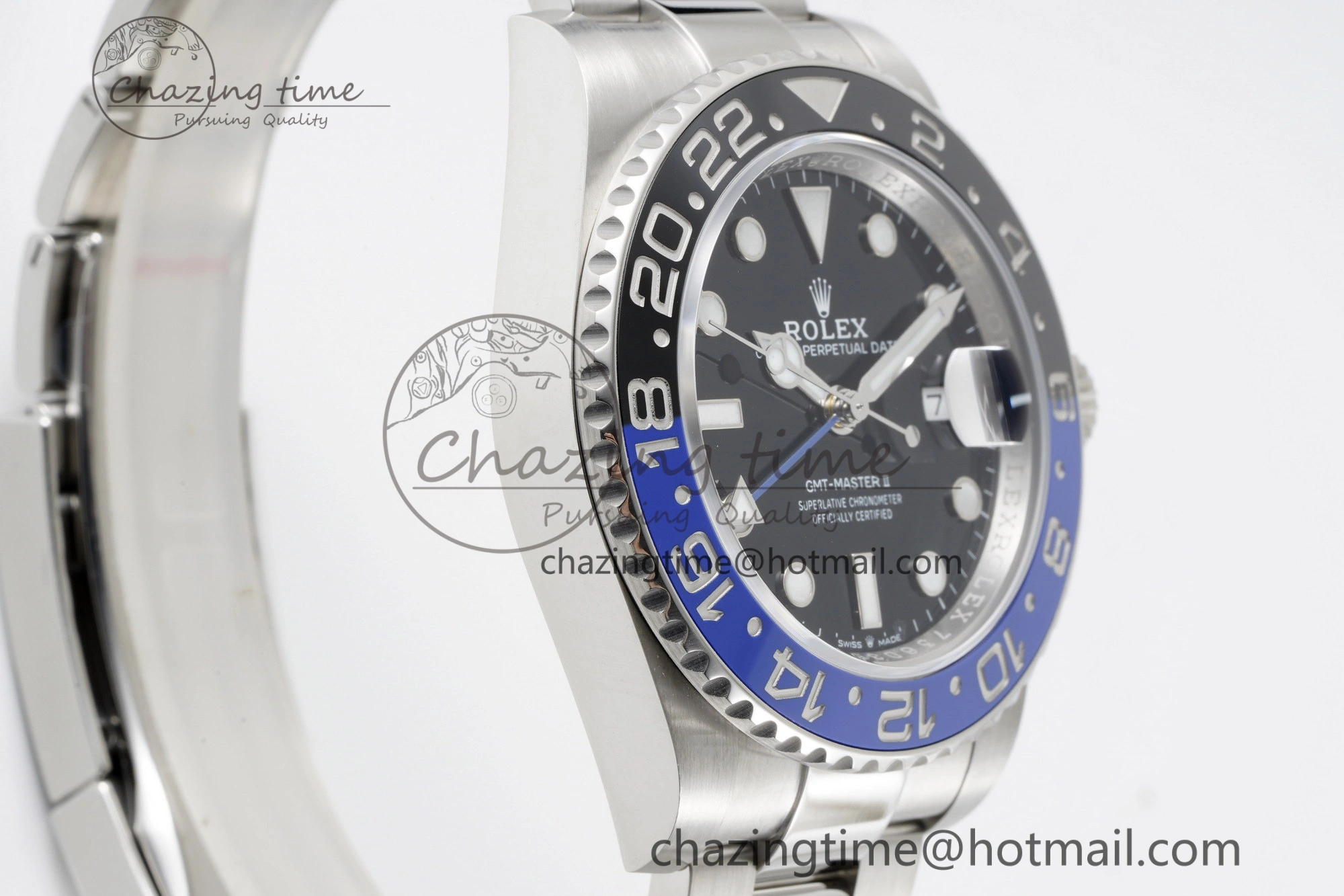 WrinkleFree GMT Master II 126710 BLNR Batman 904L SS C+F 1:1 Best Edition Black Dial on Oyster Bracelet VR3285 CHS 2249