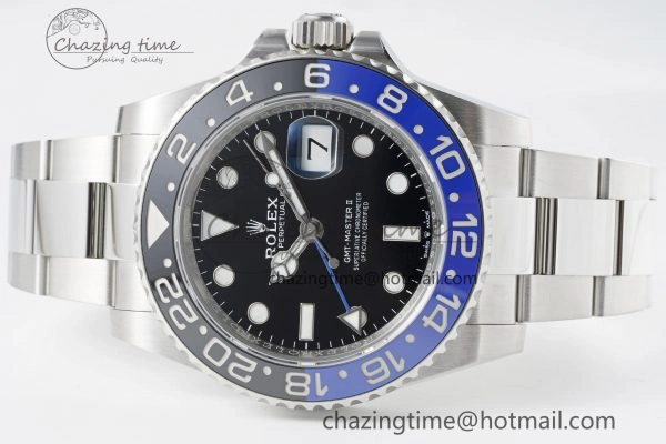WrinkleFree GMT Master II 126710 BLNR Batman 904L SS C+F 1:1 Best Edition Black Dial on Oyster Bracelet VR3285 CHS 2249