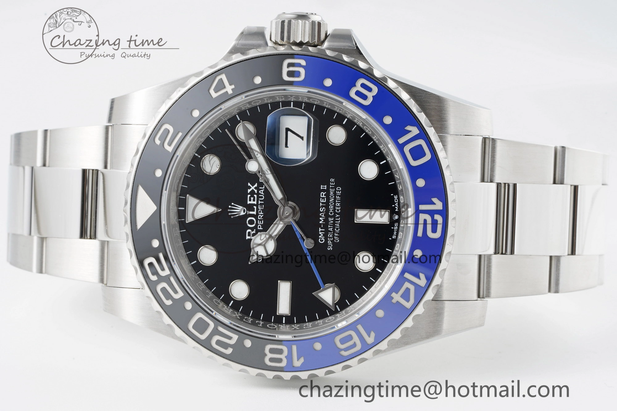 WrinkleFree GMT Master II 126710 BLNR Batman 904L SS C+F 1:1 Best Edition Black Dial on Oyster Bracelet VR3285 CHS 2249